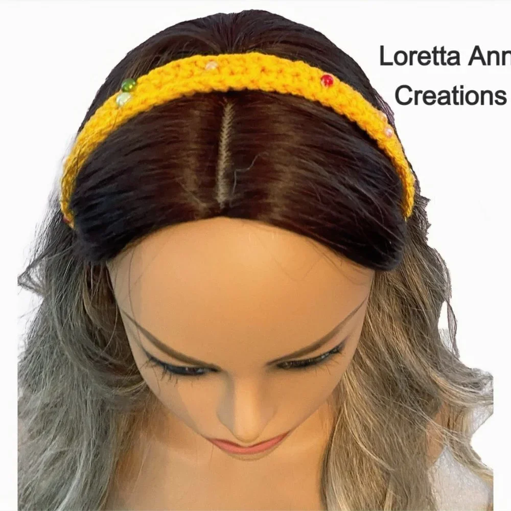 🌟2 FOR 12🌟NWT DR. Loretta Ann Creations Original Beaded Headband💋